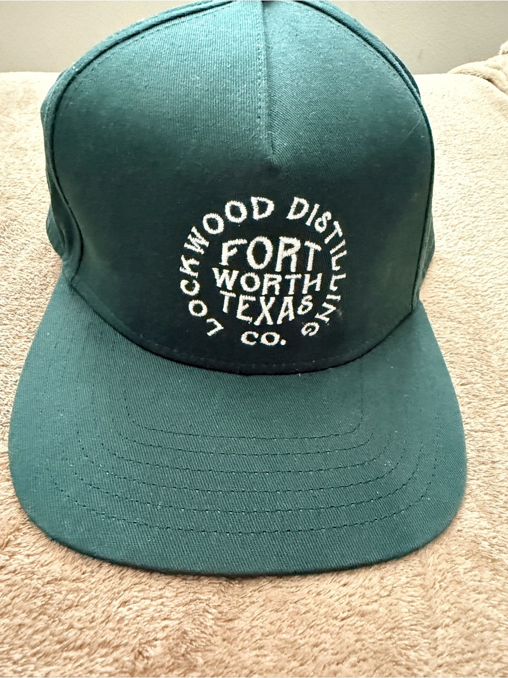 Fort Worth Texas Dark Green Snapback Hat